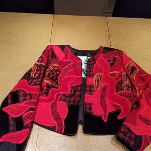Judith Roberts Applique Patchwork Jacket